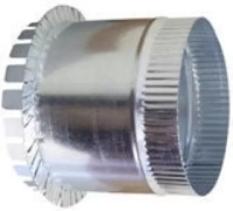 6X6 LONG COLLAR W/1/2" FLANGE &
DAMPER #T275-6D