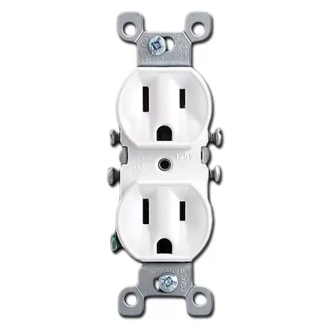 16573 STANDARD DUPLEX RECEPTACLE
WHITE
