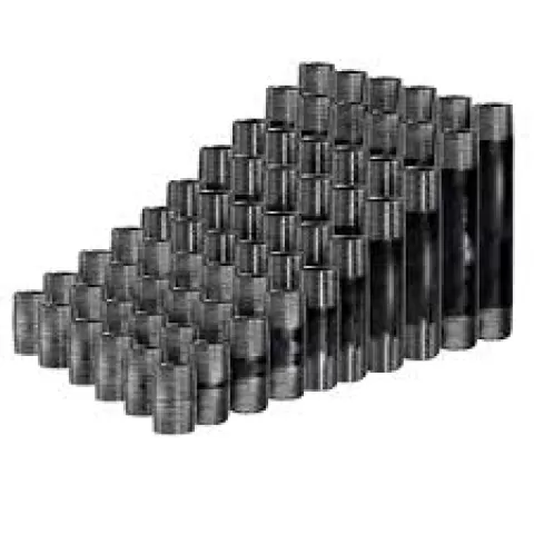 500865 1"XCLOSE-6 BLK NIPPLE 6 PACK