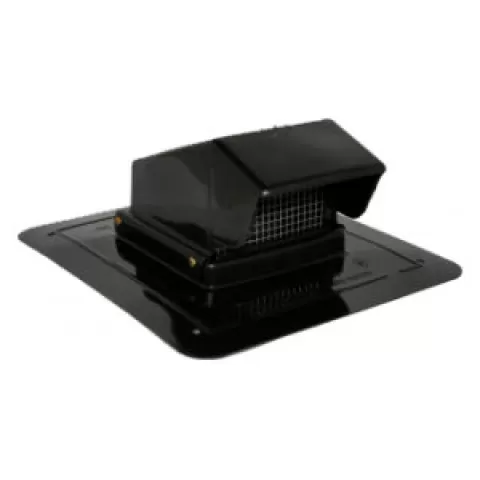 RCV4BK 4" BLACK PLASTIC ROOF CAP
VENT (NO STEM)