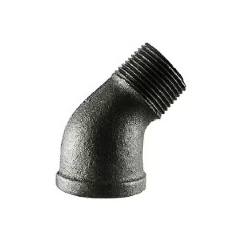 506256 1/2" BLK MALL 45DEG STREET
ELBOW