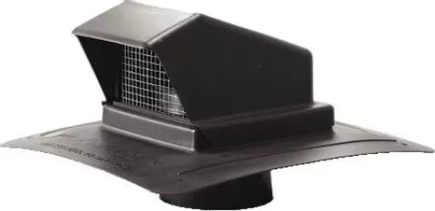 RVS6BK 6" BLACK PLASTIC ROOF CAP
VENT W/STEM 