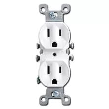 STANDARD DUPLEX RECEPTACLE WHITE
#625-CR15W
