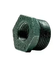 1/2"X3/8" BLK MALL HEX BUSHING