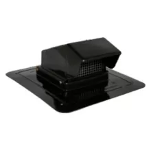 4" BLACK PLASTIC ROOF CAP VENT 
(NO STEM) #RCV4BK