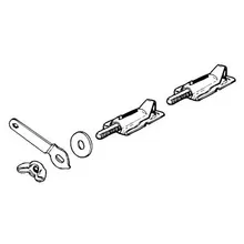DR70 DOUBLE BEARING/SPRING LOADED
DAMPER REGULATOR HARDWARE - 12 SETS