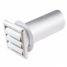 4" WHITE PLASTIC DRYER VENT W/PIPE
#110282