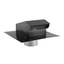 RC10P BLACK PAINTED STEEL 10" ROOF
CAP W/DAMPER AND SCREEN #411314